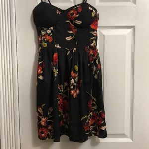 Black and red cocktail dress